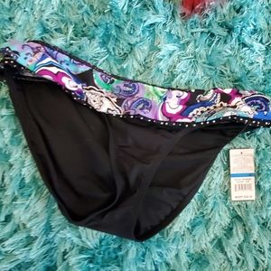 nwt women's black xl Kenneth Cole bikini bottom